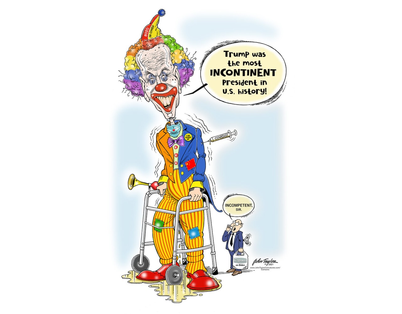 Biden Incontinent Clown