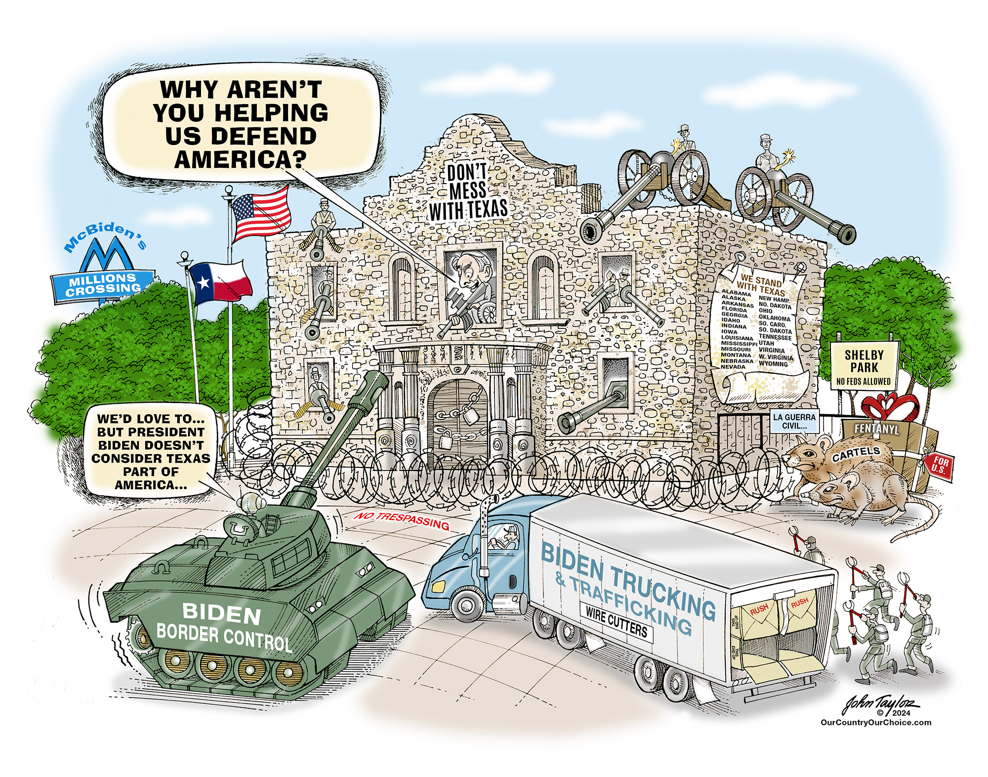 Texas Border Standoff with Border Patrol and Texas National Guard- Gov. Abbott defies Joe Biden