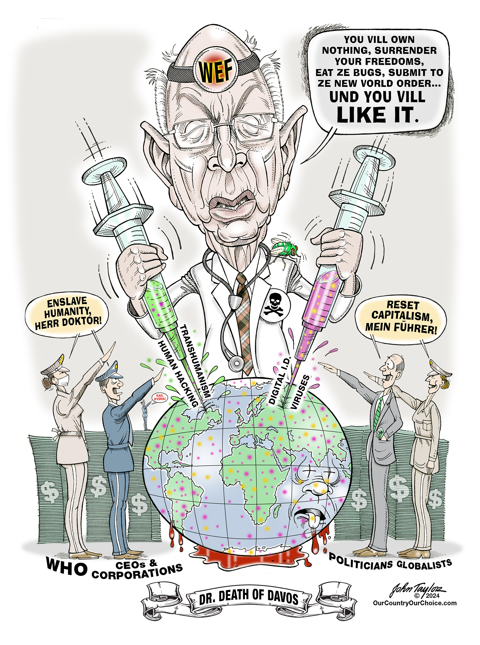 Klaus Schwab of World Economic Forum - Dr. Death of Davos
