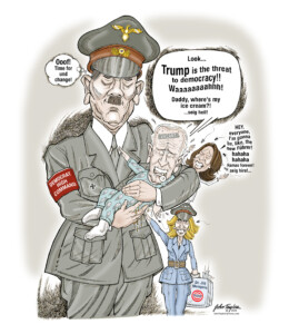 Hitler, Biden and Kamala are the true threats to democracy