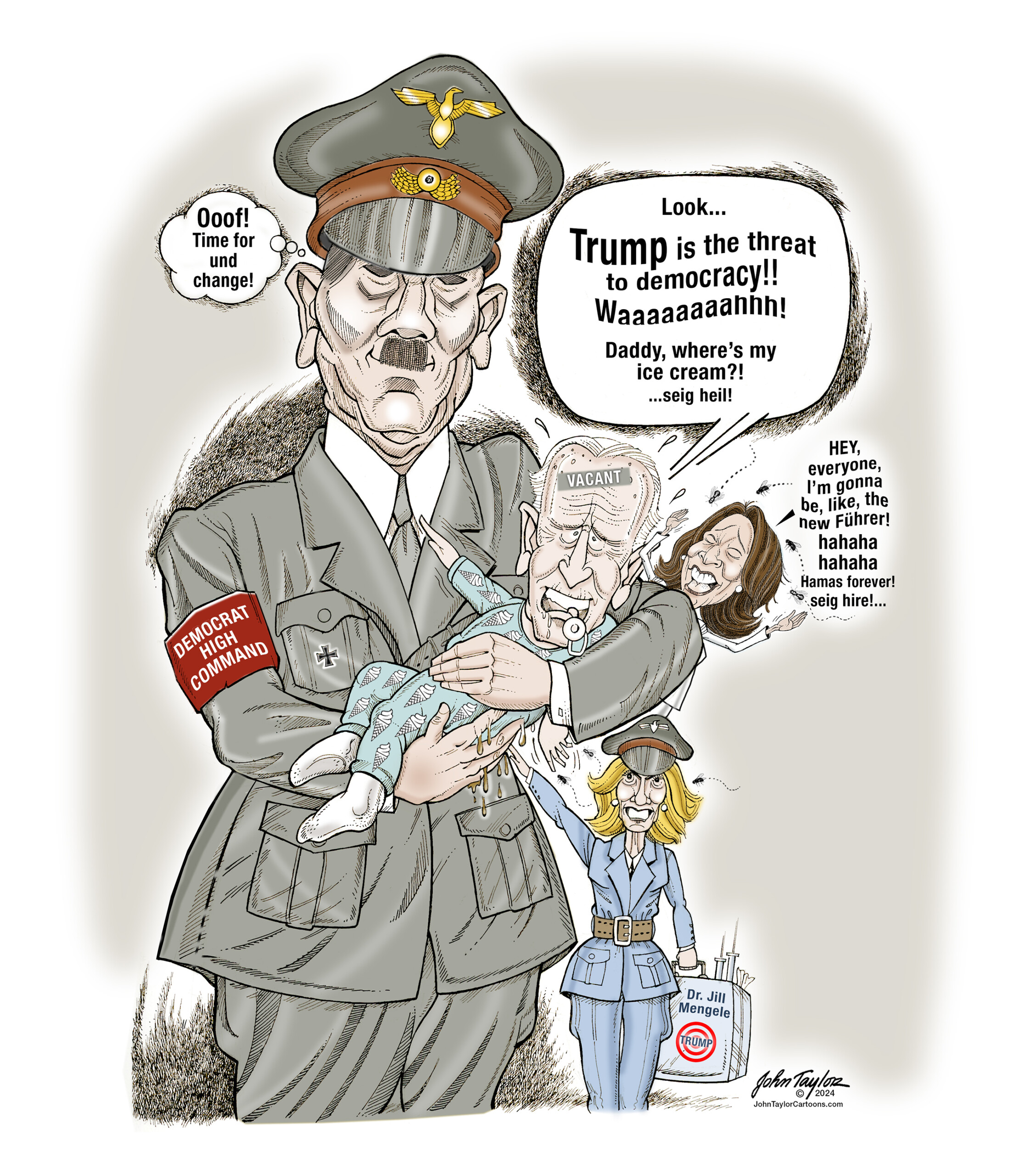 Hitler, Biden and Kamala are the true threats to democracy