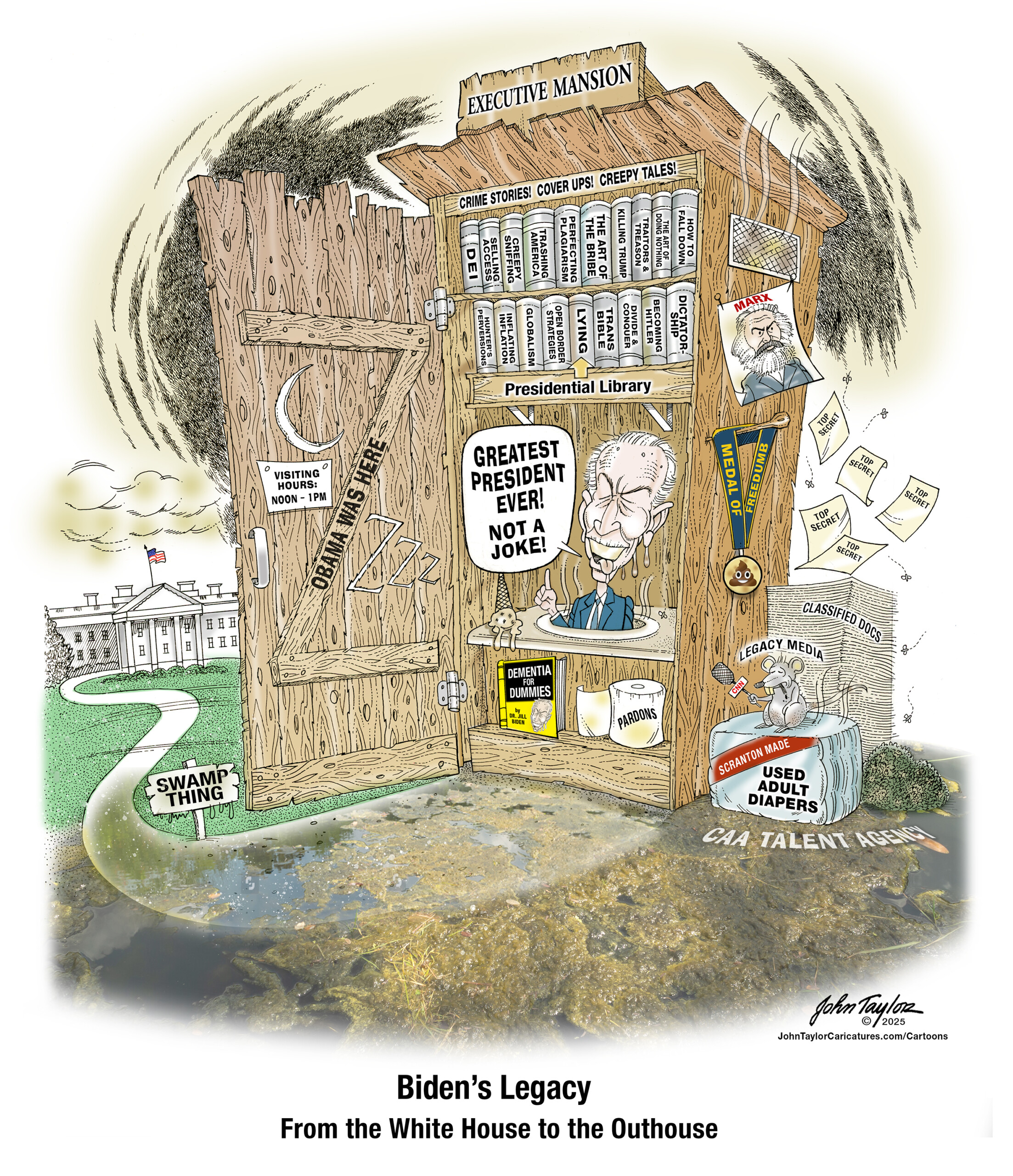 Joe Biden goes from the White House to the Outhouse - Biden's Legacy
