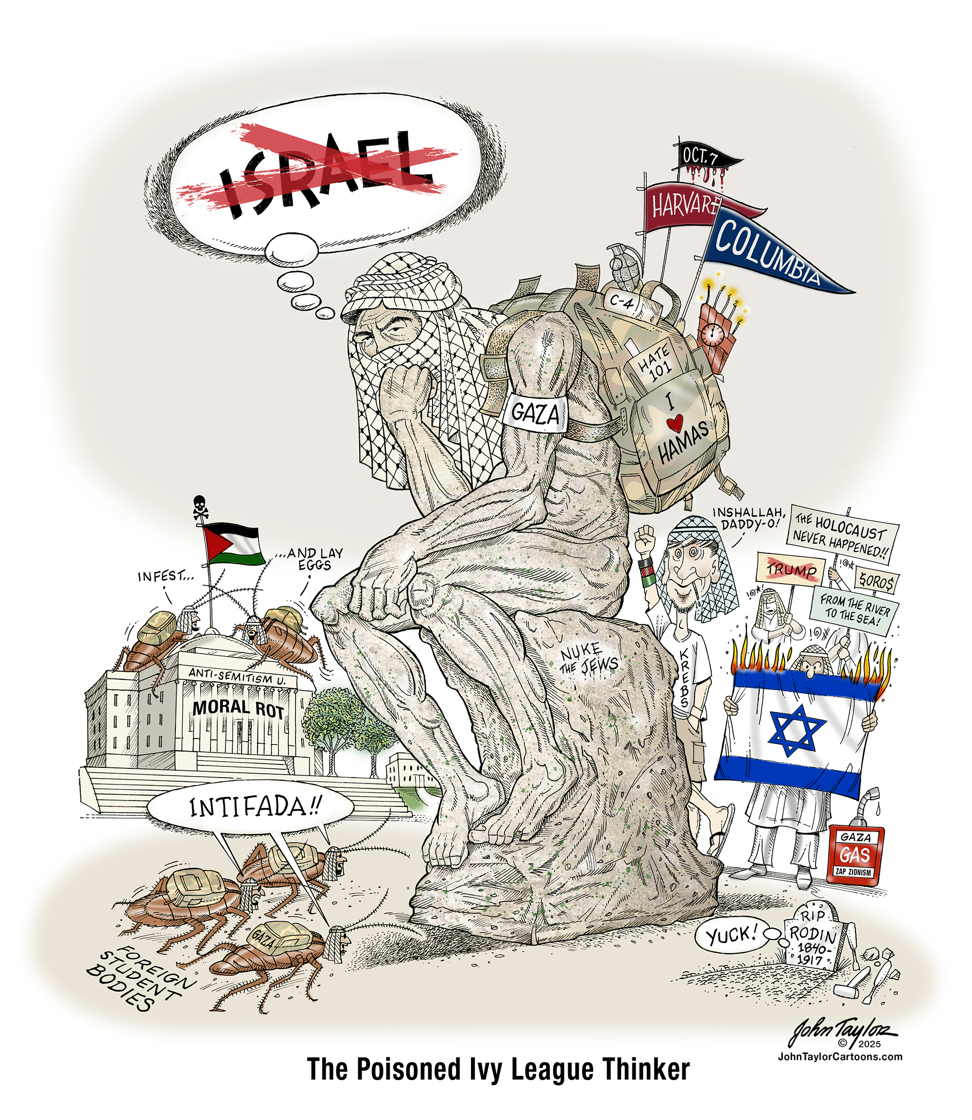 The Poisoned Ivy League Thinker - Hamas supporters at Harvard and Columbia Universities