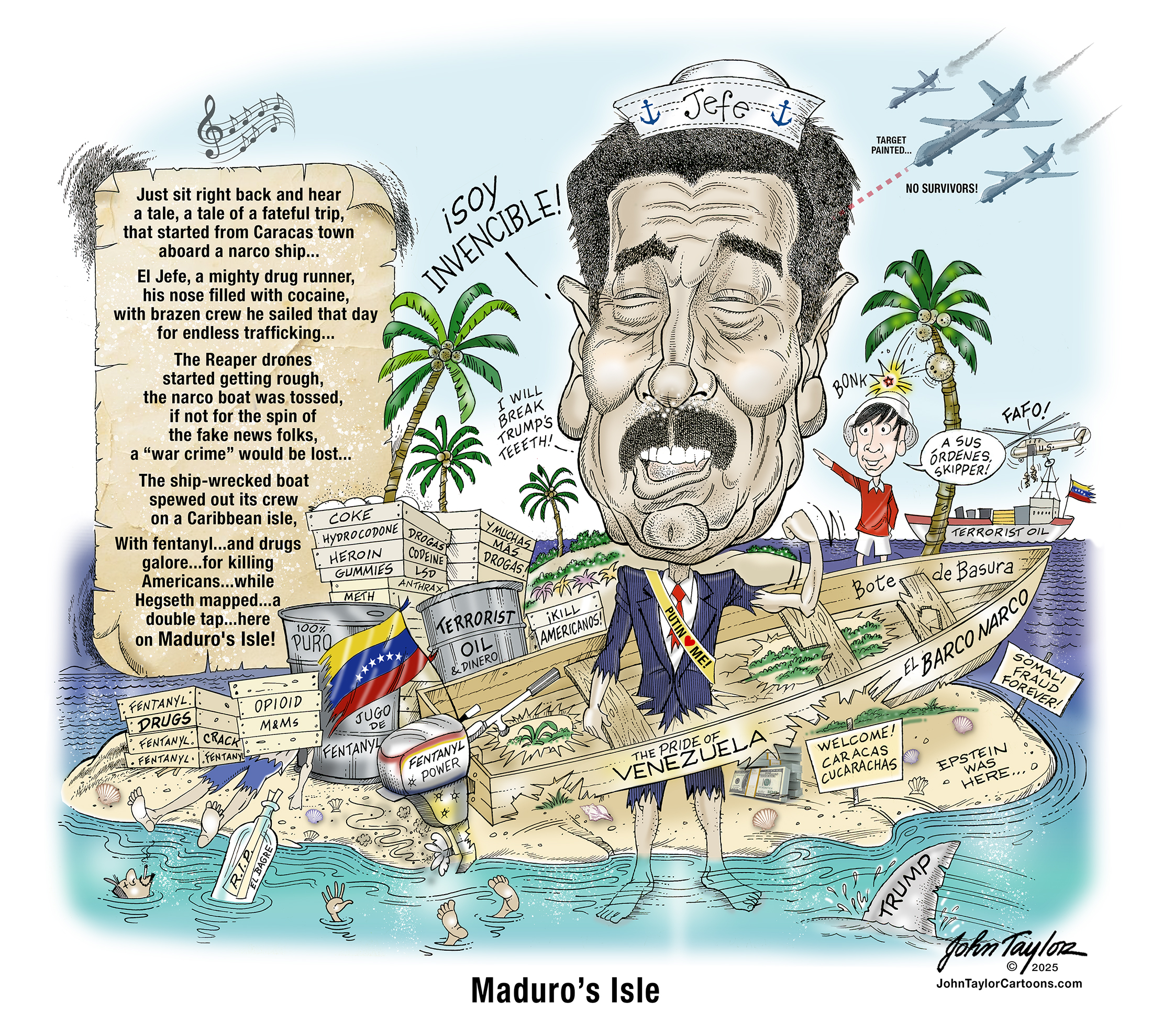 Nicolás Maduro, Venezuelan President and narco trafficker.