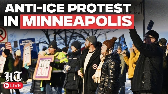Anti-ICE protest