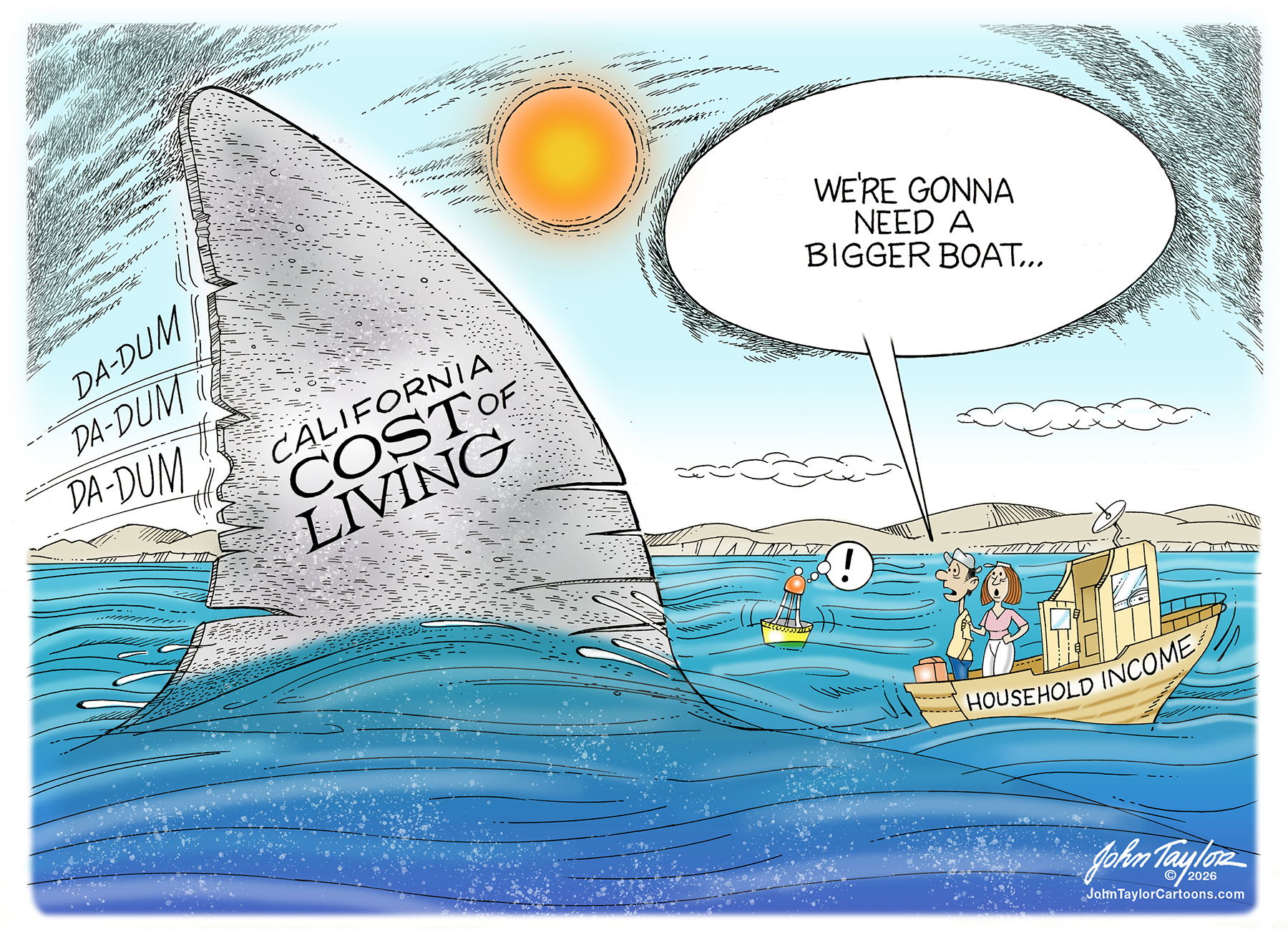 Cost of Living Cartoon by John Taylor