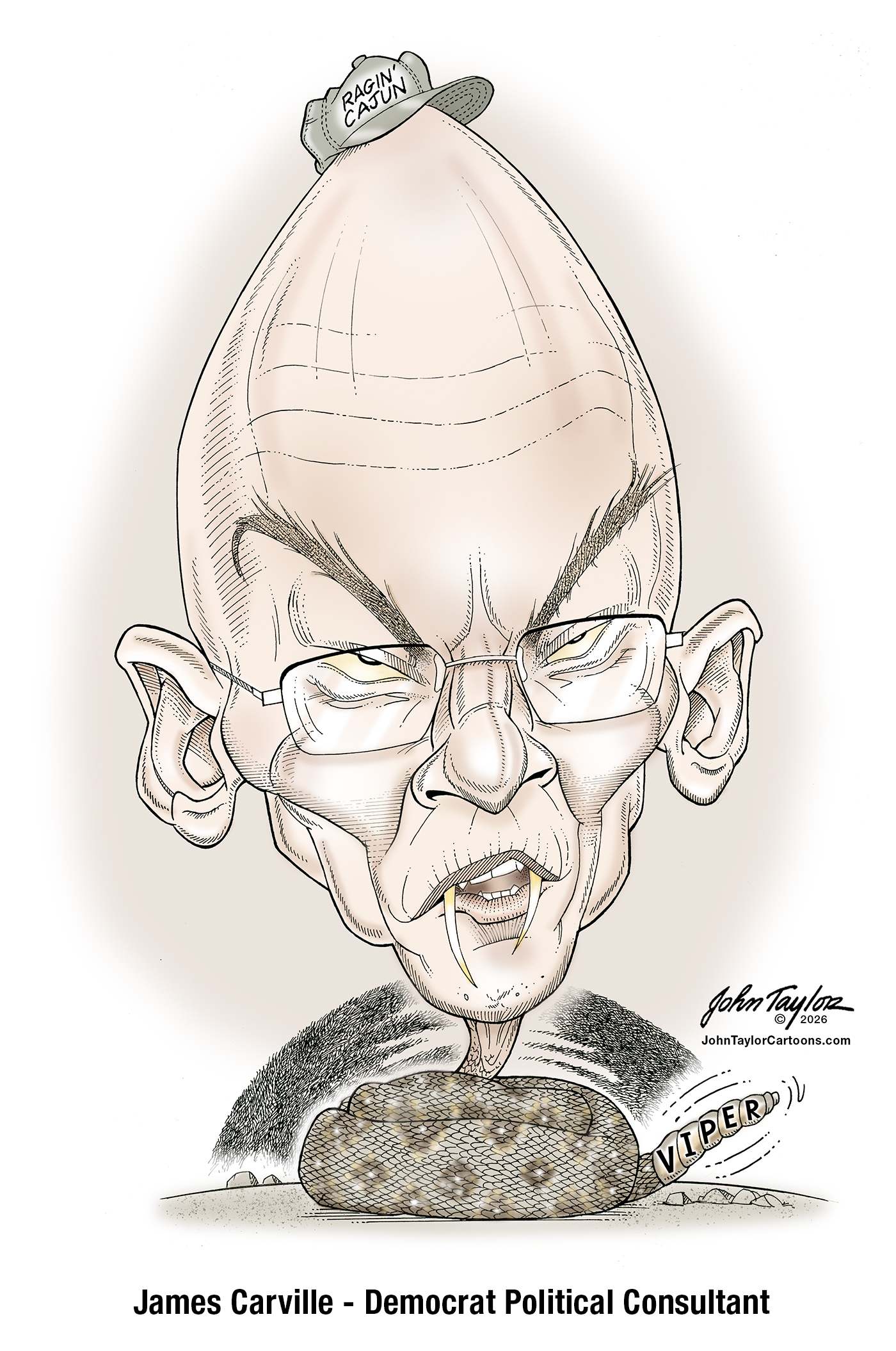 James Carville - reptilian Demcrat political consultant